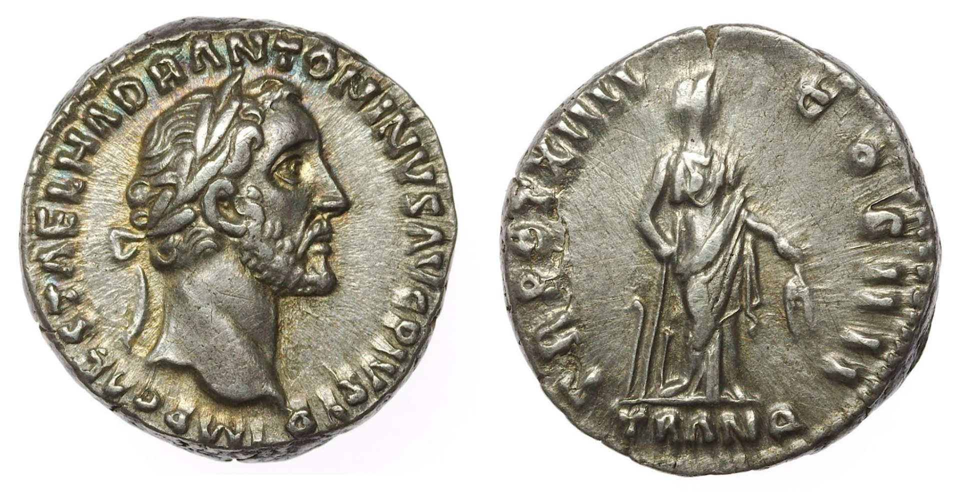 Fides publica on Hadrian's coin (Photo